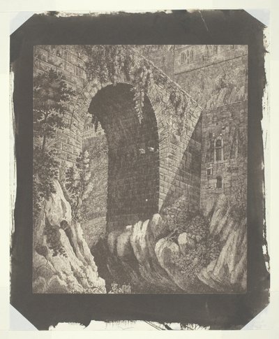 Kopio suuresta italialaisesta vedosta, pienennetty kamerassa tekijältä William Henry Fox Talbot