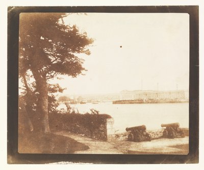 Royal William Victualling Yard, Plymouth, Mount Edgecumbe -vuorelta katsottuna tekijältä William Henry Fox Talbot