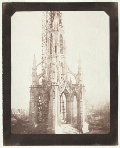 Scott-monumentti rakenteilla tekijältä William Henry Fox Talbot