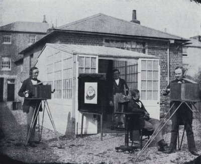 Talbotin studio Readingissa (m/v kuva) tekijältä William Henry Fox Talbot