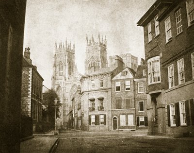 West Front, York Minster, Lendall Streetiltä, 1845 tekijältä William Henry Fox Talbot
