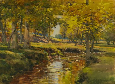 Syksy niityn reunalla, n.d. tekijältä William Henry Holmes