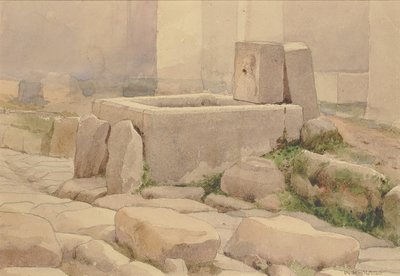 Pompeian suihkulähde ja hevoskouru, 1880. tekijältä William Henry Holmes