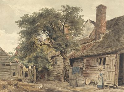 Mökin takapiha tekijältä William Henry Hunt