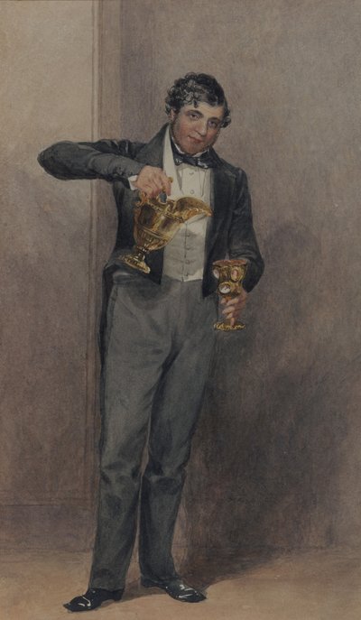 Butler, n. 1827 (akvarelli paperille) tekijältä William Henry Hunt