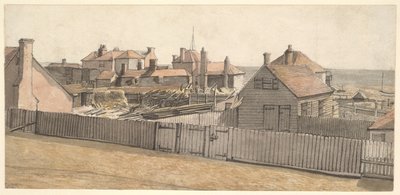 Kalastajien mökkejä Hastingsissa tekijältä William Henry Hunt
