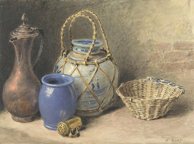 Asetelma inkivääripurkin kanssa, noin 1825 (wc grafiitilla paperille). tekijältä William Henry Hunt