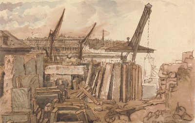 Waterloon sillan rakentaminen tekijältä William Henry Hunt