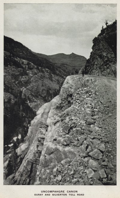 Coloradon kanjonit: Uncompahgre Canon, Ouray ja Silverton Toll Road (m/v kuva) tekijältä William Henry Jackson
