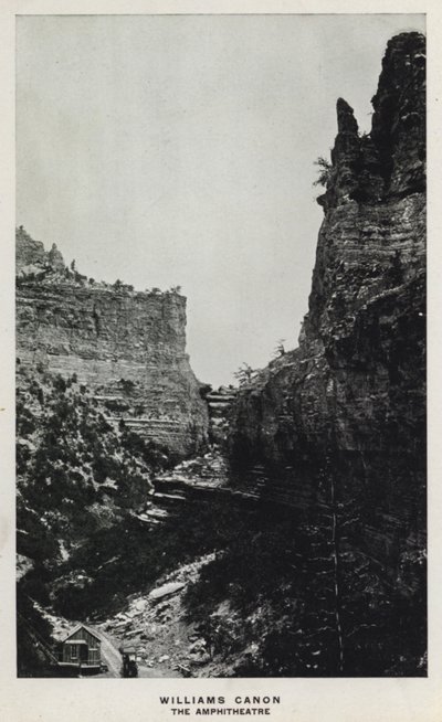 Coloradon kanjonit: Williams Canon, The Amphitheatre (m/w kuva) tekijältä William Henry Jackson