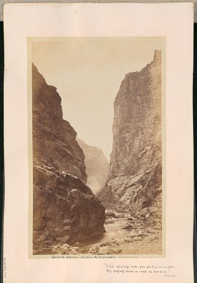Arkansasjoen Grand Canyon, Colorado tekijältä William Henry Jackson