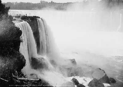 Horseshoe Falls Goat Islandilta, Niagara, n. 1880-1897 tekijältä William Henry Jackson