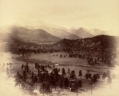 Longs Peak Estes Parkista nähtynä tekijältä William Henry Jackson