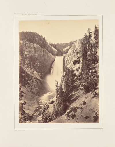 Yellowstonen alempi putous, lähikuva tekijältä William Henry Jackson