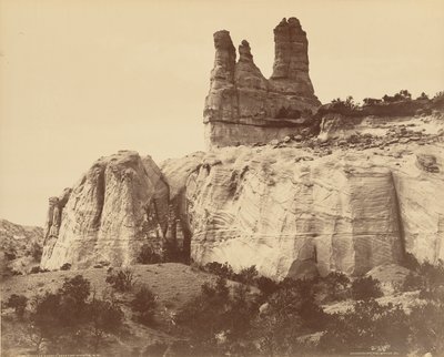 Navajokirkko lähellä Fort Wingatea, New Mexicossa tekijältä William Henry Jackson