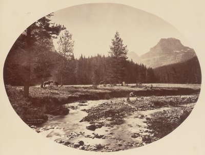 Palace Butte Park, Gallatin Mountains, Montana Territory tekijältä William Henry Jackson