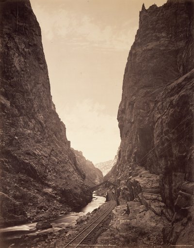 Kuninkaallinen rotko, Arkansasin Grand Cañon -joen suuri rotko tekijältä William Henry Jackson