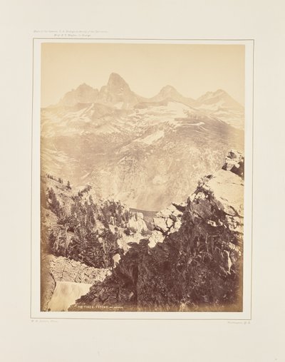 Kolme Tetonia, Mount Hayden tekijältä William Henry Jackson