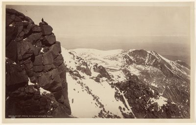 Näkymä länteen Pikes Peakin huipulta tekijältä William Henry Jackson