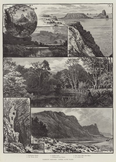 Rambling Sketches, Gower, Etelä-Wales tekijältä William Henry James Boot