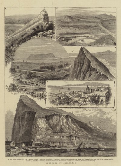 Luonnokset Gibraltarilla tekijältä William Henry James Boot
