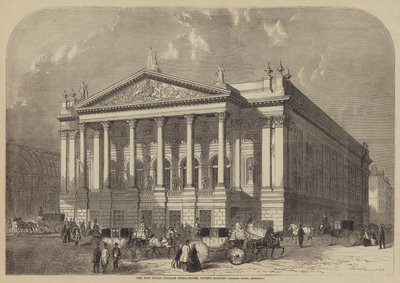 Uusi kuninkaallinen Italian oopperatalo, Covent Garden, Edmund Barry, arkkitehti tekijältä William Henry Prior