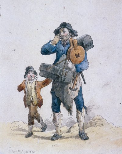 Tyhjä ja lapsi, Provincial Characters, 1804 tekijältä William Henry Pyne
