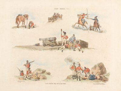 ?Leirikohtaukset?, 1803 tekijältä William Henry Pyne