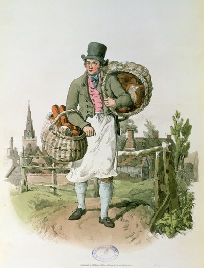 Leipuri, "Ison-Britannian puku" (tulostus) tekijältä William Henry Pyne