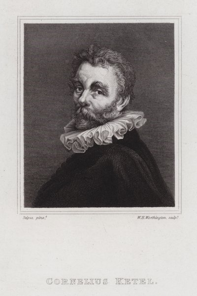 Cornelis Ketel, hollantilainen manieristi taidemaalari (kaiverrus) tekijältä William Henry Worthington