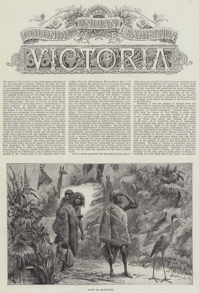Siirtomaa- ja Intian näyttely, Victoria tekijältä William Heysham Overend