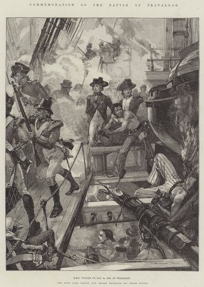 Trafalgarin taistelun muisto, HMS Victory 21. lokakuuta 1805, Trafalgarissa tekijältä William Heysham Overend
