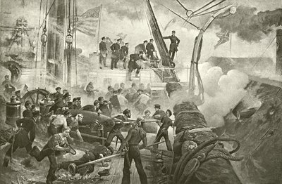 Farragut Mobile Bayssä (syväpaino) tekijältä William Heysham Overend