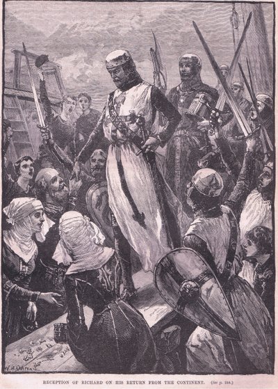 Rikhardin vastaanotto hänen palattuaan mantereelta vuonna 1194 jKr. tekijältä William Heysham Overend
