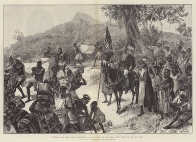 Stanleyn Emin Pasha Relief Expedition lähtee Matadista Kongosta Tippoo Tibin ja hänen vaimojensa kanssa tekijältä William Heysham Overend