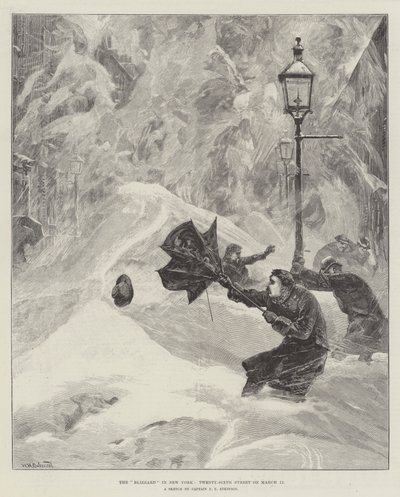 The Blizzard New Yorkissa, Twenty-Sixth Street, 12. maaliskuuta tekijältä William Heysham Overend