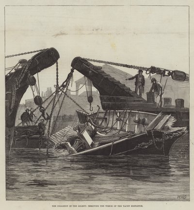 Törmäys Solentissa, Yacht Mistletoen hylyn poistaminen tekijältä William Heysham Overend