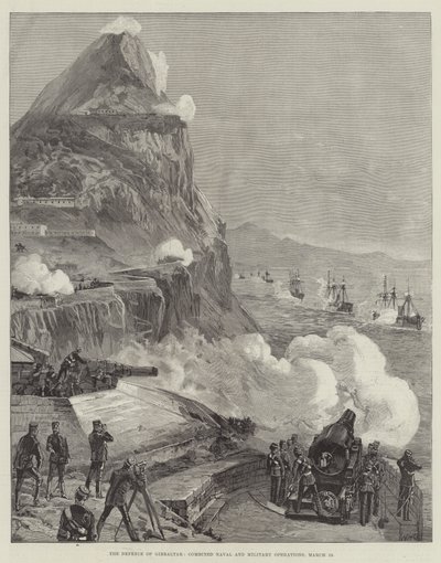The Defense of Gibraltar, Combined Naval and Military Operations, 13. maaliskuuta tekijältä William Heysham Overend