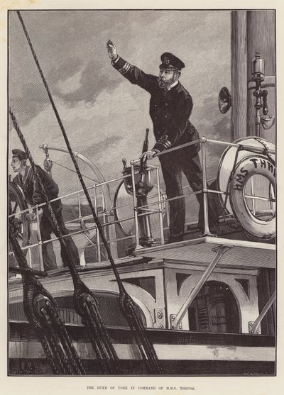 Yorkin herttua HMS Thrushin komentajassa tekijältä William Heysham Overend