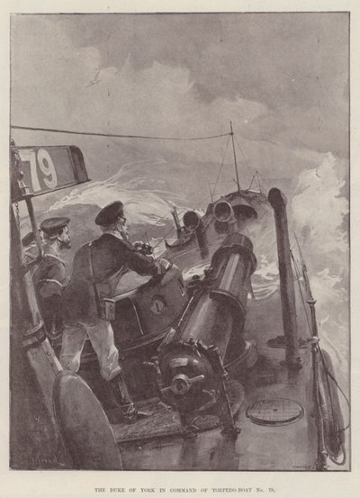Yorkin herttua komensi torpedovenettä nro 79 tekijältä William Heysham Overend