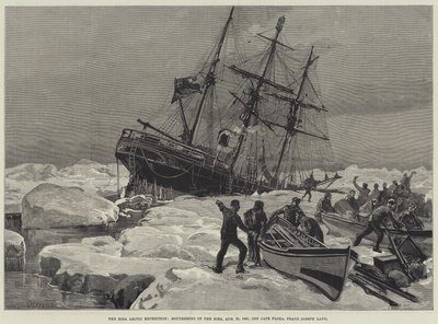 Eiran arktinen retkikunta, Eiran perustaminen, 21. elokuuta 1881, Kap Floran edustalla, Franz Joseph Land tekijältä William Heysham Overend