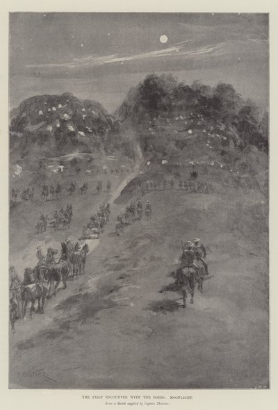 Ensimmäinen kohtaaminen buurien kanssa, Moonlight tekijältä William Heysham Overend