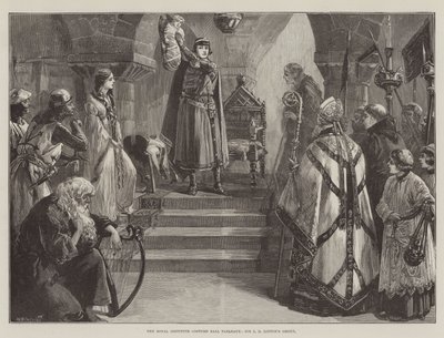 Royal Institute Costume Ball Tableaux, Sir J D Lintonin ryhmä tekijältä William Heysham Overend
