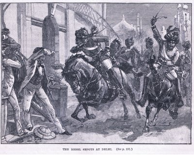 Kapinalliset Sepoys Delhissä 1857 jKr tekijältä William Heysham Overend