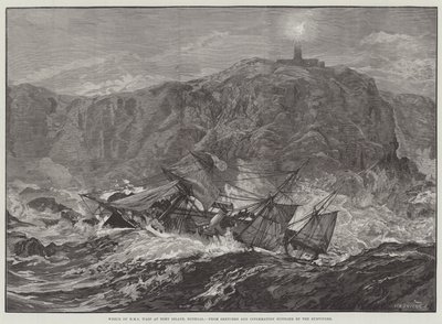 HMS Waspin hylky Tory Islandilla, Donegalissa tekijältä William Heysham Overend