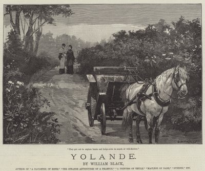 Yolande, kirjoittanut William Black tekijältä William Heysham Overend