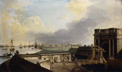 Näkymä Kalkuttaan Fort Williamista, tekijältä William Hodges