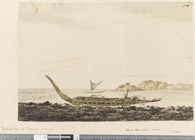 Page 25 Resolution Bay Marquesasissa. 1774 tekijältä William Hodges