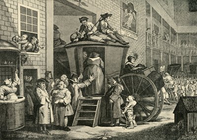 A Country Inn Yard, 1747, 1925. tekijältä William Hogarth