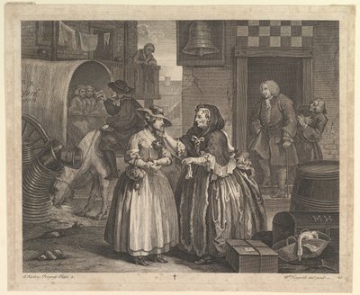 A Porton edistyminen, levy 1, huhtikuu 1732. tekijältä William Hogarth